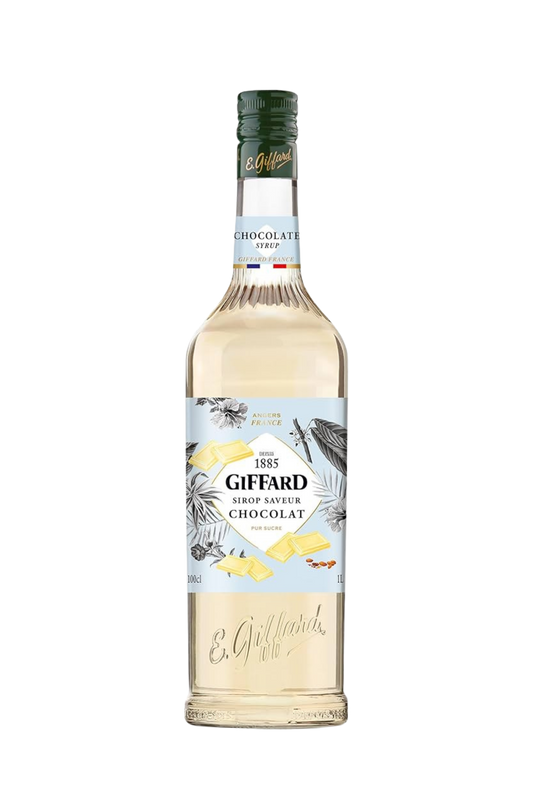 WS | Giffard White Chocolate Syrup, 2 Pack - 2 x 1 Litre | Bottles